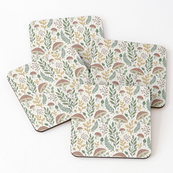 Item preview, Fully Isolated Mushroom & Leaf Motifs designed and sold by Shuga-Design.