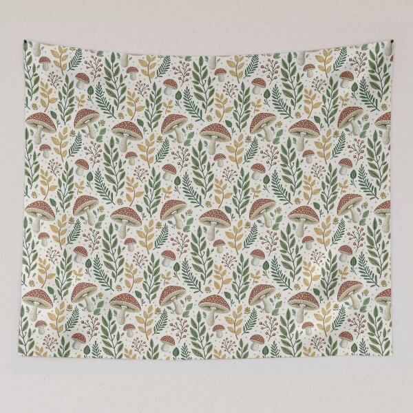 Item preview, Fully Isolated Mushroom & Leaf Motifs designed and sold by Shuga-Design.