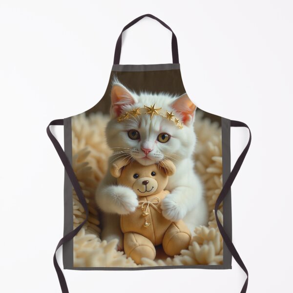 Artikelvorschau, Verspielte Katze mit Teddybär entworfen und verkauft von BenCoStyle.