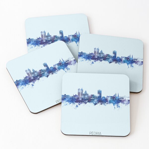 Item preview, Peoria Illinois Skyline designed and sold by ArtPrints.