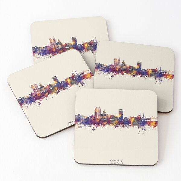 Item preview, Peoria Illinois Skyline designed and sold by ArtPrints.
