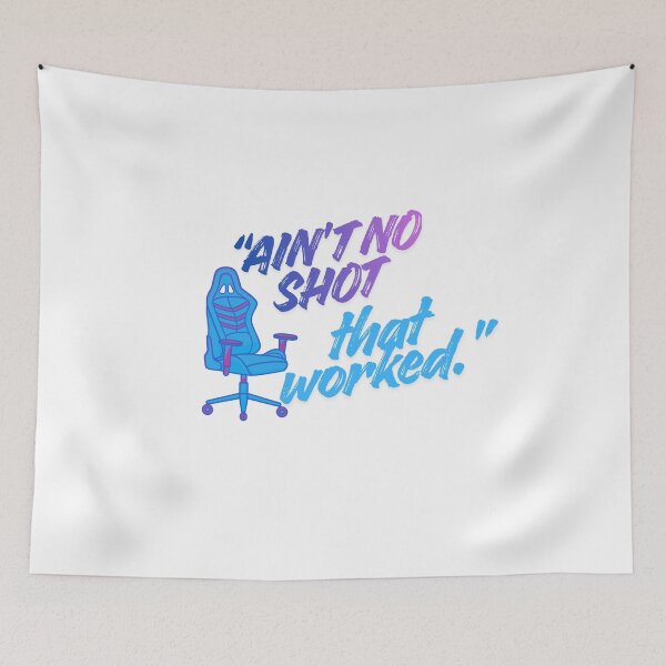 Item preview, Ain’t No Shot That Worked Gaming play Quote designed and sold by SloganSauce.