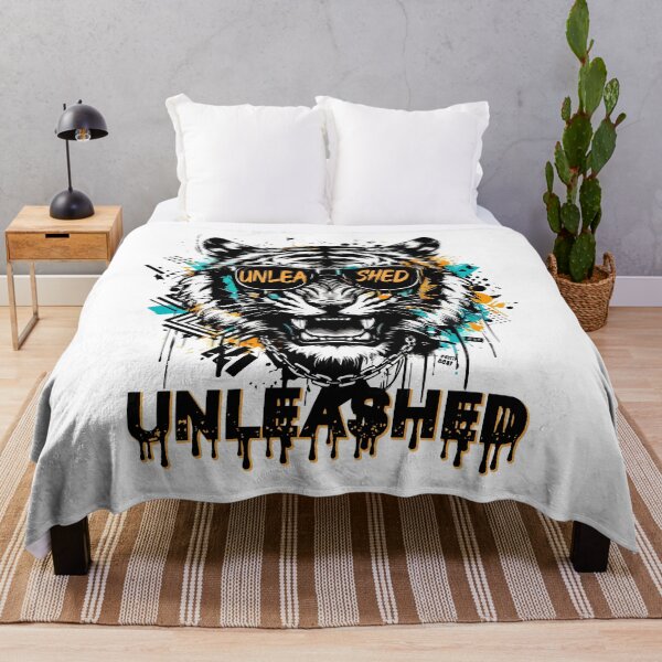 Item preview, Unleashed Cool Tiger with Sunglasses - Neon Splatter Streetwear Art designed and sold by Design-Pro-21.