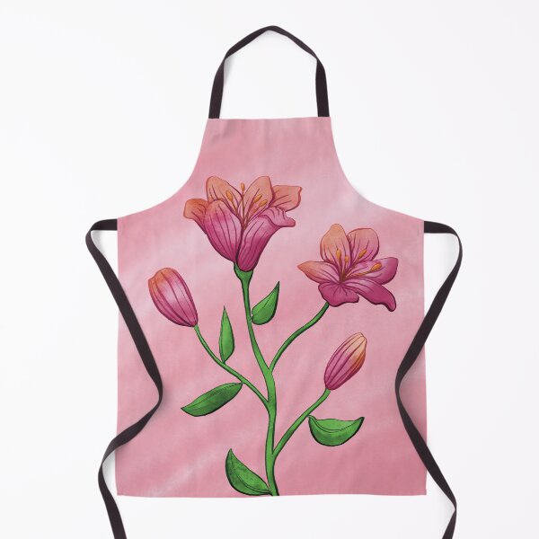 Aperçu de l'œuvre Illustration Florale Lys Roses créée et vendue par Mel-Mas-Stoband.