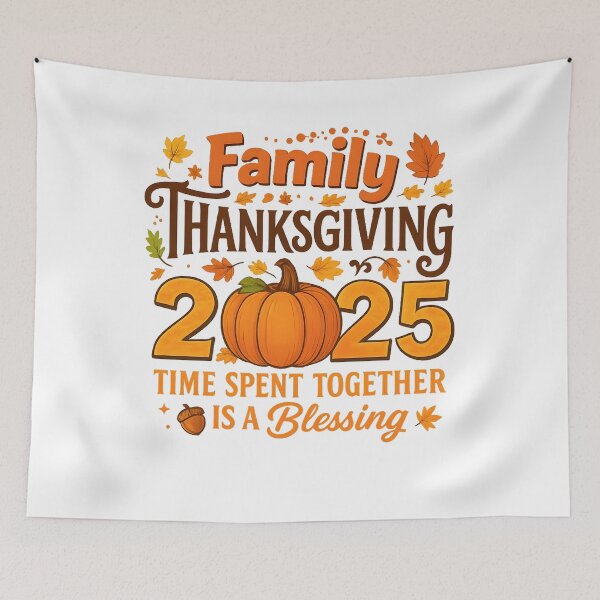 Item preview, Family Thanksgiving 2025 Time Spent Together Is Blessing  designed and sold by hemagamo.