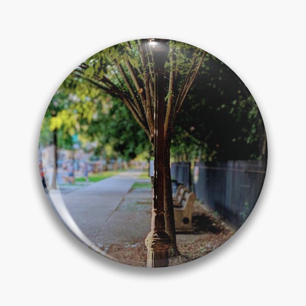 Item preview, Vintage NYC Lamppost Cobblestone Sidewalk Brooklyn designed and sold by ErtsDeals.