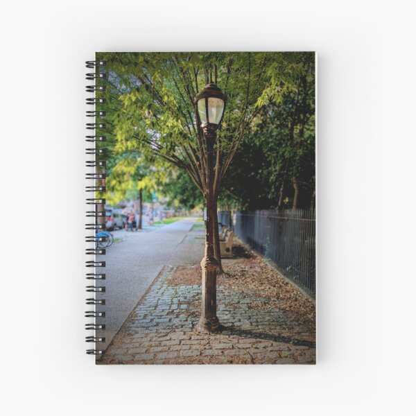 Item preview, Vintage NYC Lamppost Cobblestone Sidewalk Brooklyn designed and sold by ErtsDeals.