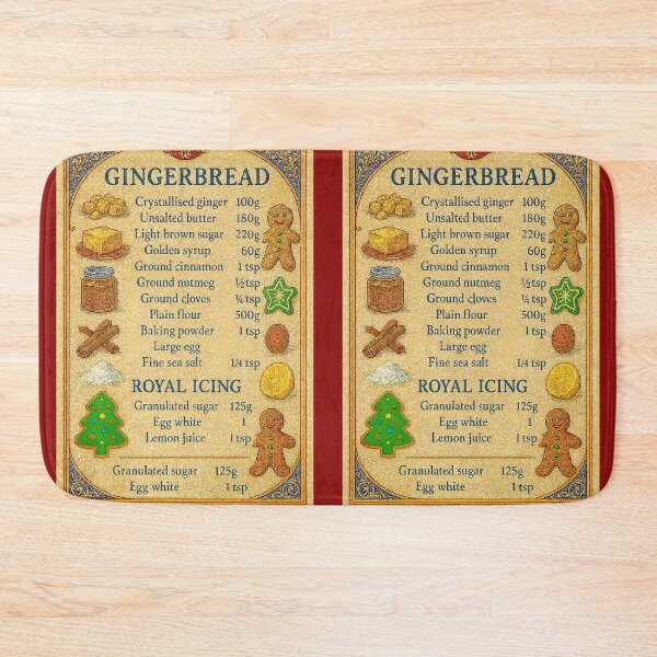 Item preview,  Gingerbread Recipe - Medieval Style Christmas Baking Art designed and sold by freackly.