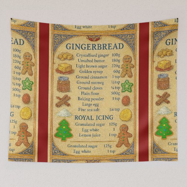 Item preview,  Gingerbread Recipe - Medieval Style Christmas Baking Art designed and sold by freackly.