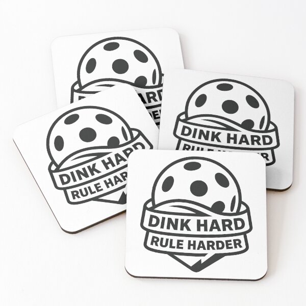 Item preview, Dink Hard Rule Harder – Bold Pickleball Typography Emblem designed and sold by techy-rrr.