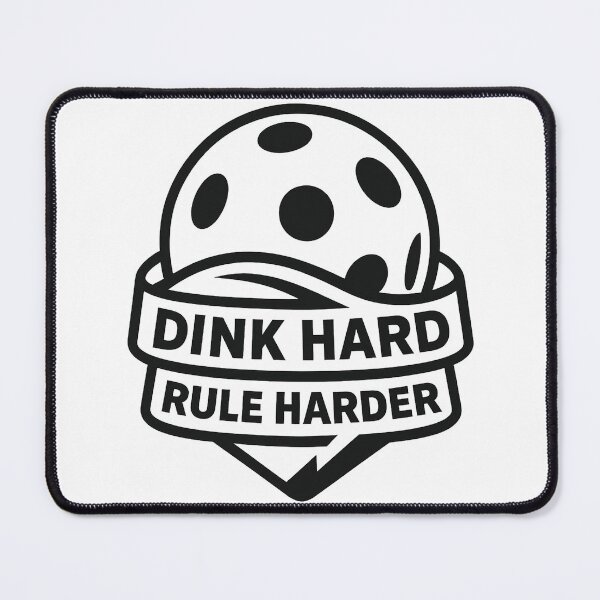 Item preview, Dink Hard Rule Harder – Bold Pickleball Typography Emblem designed and sold by techy-rrr.