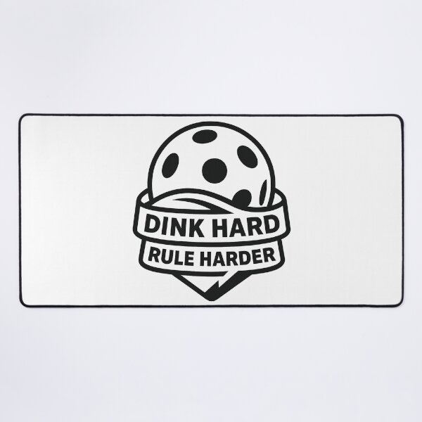 Item preview, Dink Hard Rule Harder – Bold Pickleball Typography Emblem designed and sold by techy-rrr.