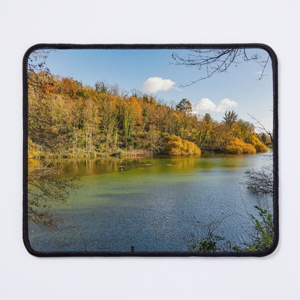 Item preview, Swanbourne Lake in Autumn designed and sold by HazyApplePhoto.