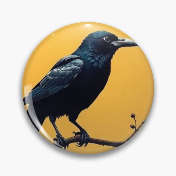Item preview, Black cute crow  designed and sold by Dogandesighn.