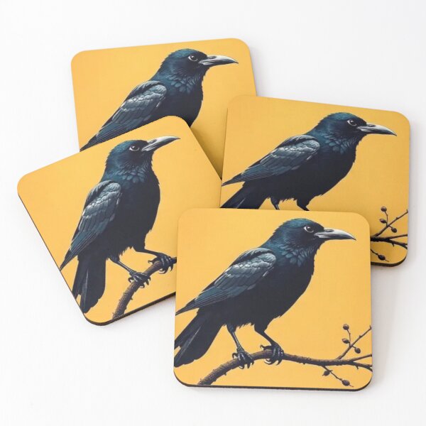 Item preview, Black cute crow  designed and sold by Dogandesighn.