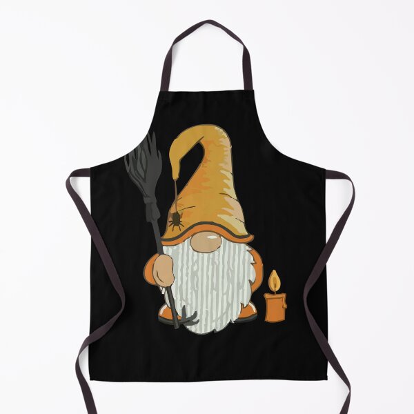 Item preview, Whimsical Gnome with Broom and Candle – Cozy Fantasy Illustration designed and sold by T-Chou.