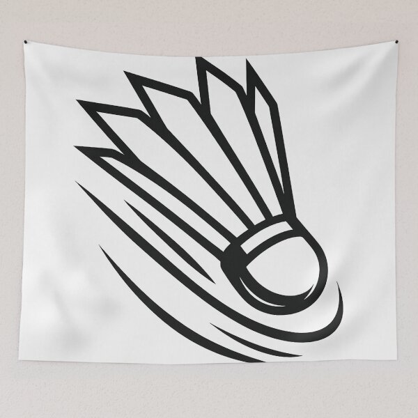 Item preview, Feather Fury – Aggressive Full-Frame Badminton Birdie Art designed and sold by techy-rrr.