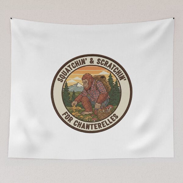 Item preview, Bigfoot Scratchin for Chanterelles designed and sold by ifdogscouldclap....