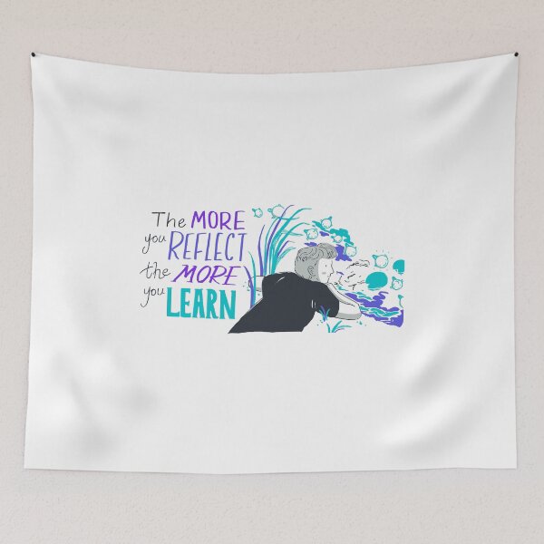 Item preview, The more you reflect the more you learn - Self Motivation  designed and sold by CapriCreatives.