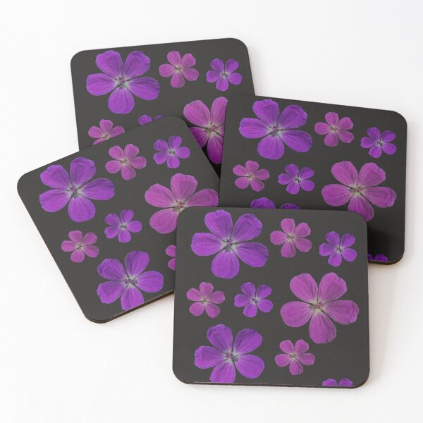 Item preview, A collage of small mauve flowers from my garden designed and sold by Production Art Manon Meilleur.