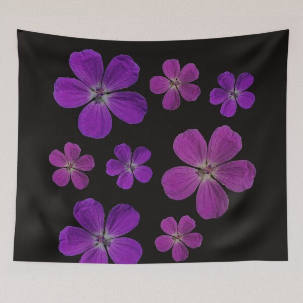 Item preview, A collage of small mauve flowers from my garden designed and sold by Production Art Manon Meilleur.