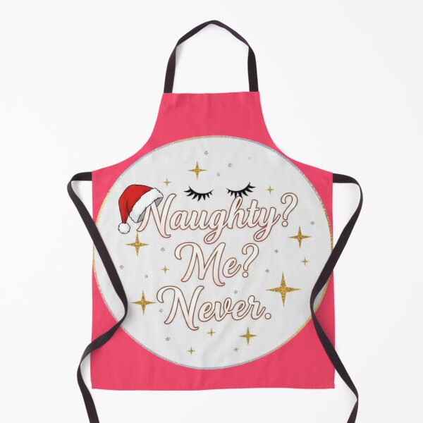 Item preview, Naughty? Me? Never. Sticker | Glitter Glam Christmas Humor designed and sold by Thaliandra.