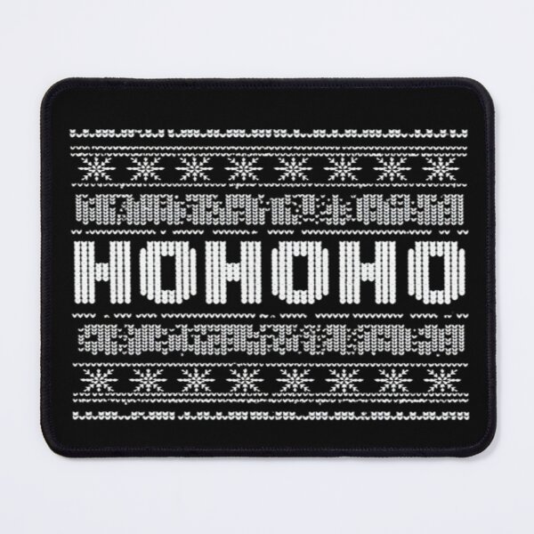 Item preview, HO HO HO Ugly Christmas Sweater Design – Funny Holiday Knit Pattern for Gifts & Decor designed and sold by Bright Nest Studio.