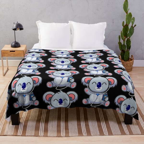 Item preview, Cute Koala Listening to Music – Adorable Cartoon Illustration designed and sold by T-Chou.