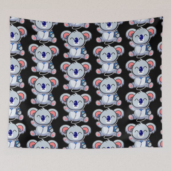 Item preview, Cute Koala Listening to Music – Adorable Cartoon Illustration designed and sold by T-Chou.