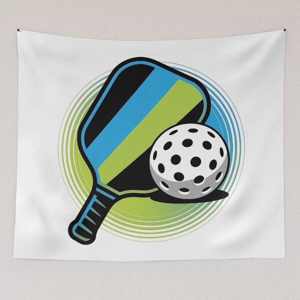 Item preview, Pickleball Pulse – Radiant Paddle & White Ball designed and sold by techy-rrr.