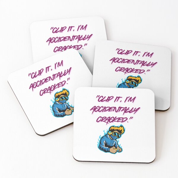 Item preview, Accidentally Cracked – Clip It Gamer Quote designed and sold by SloganSauce.