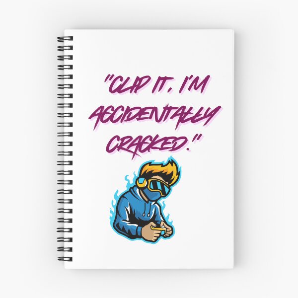 Item preview, Accidentally Cracked – Clip It Gamer Quote designed and sold by SloganSauce.