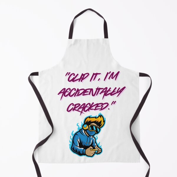 Item preview, Accidentally Cracked – Clip It Gamer Quote designed and sold by SloganSauce.