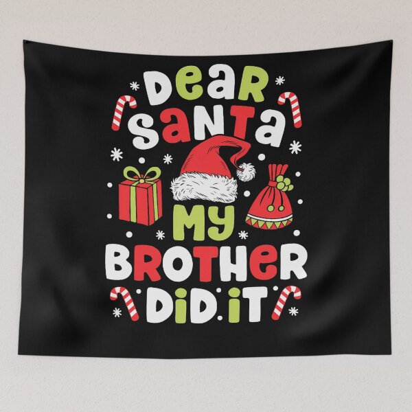 Item preview, Brother Retro Vintage Santa Dear Holiday My Funny It Christmas Did designed and sold by MediarMedic.