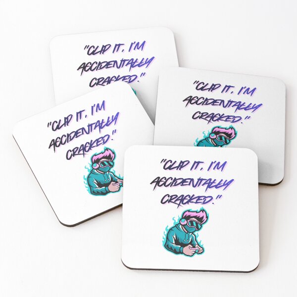 Item preview, Accidentally Cracked – Clip It cool Gamer Quote designed and sold by SloganSauce.