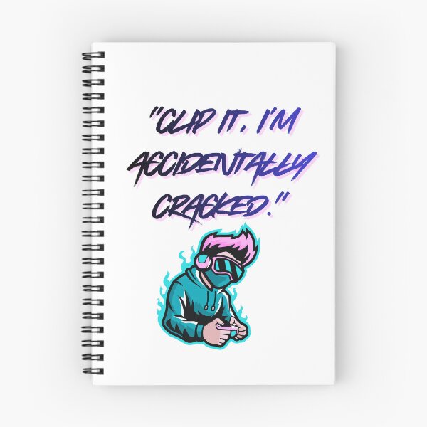 Item preview, Accidentally Cracked – Clip It cool Gamer Quote designed and sold by SloganSauce.