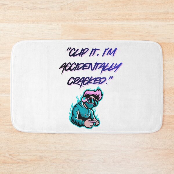 Item preview, Accidentally Cracked – Clip It cool Gamer Quote designed and sold by SloganSauce.