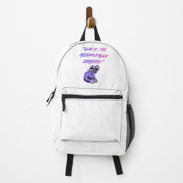 Item preview, Accidentally Cracked – Clip It pink Gamer Quote designed and sold by SloganSauce.