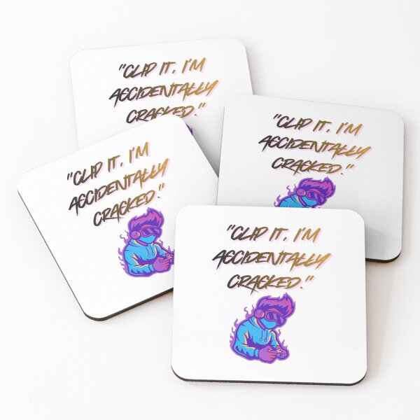 Item preview, Accidentally Cracked – Clip It fire Gamer Quote designed and sold by SloganSauce.