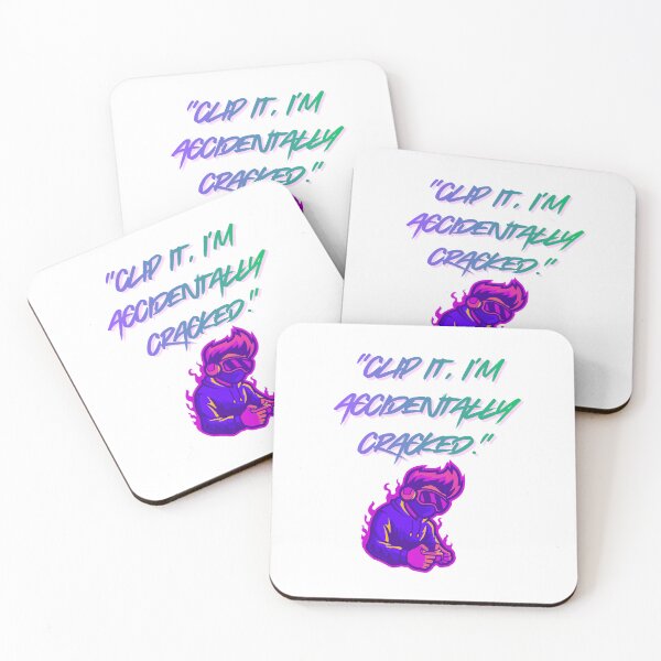 Item preview, Accidentally Cracked – Clip It epic Gamer Quote designed and sold by SloganSauce.