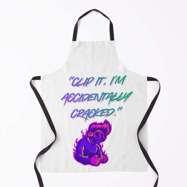 Item preview, Accidentally Cracked – Clip It epic Gamer Quote designed and sold by SloganSauce.