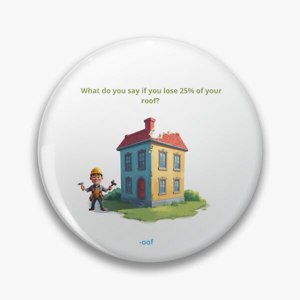 Item preview, Dad Joke Roof designed and sold by AuraCraftMarket.