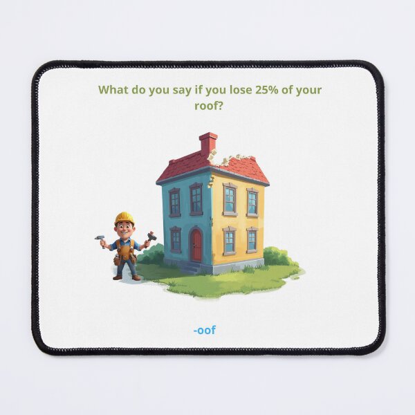 Item preview, Dad Joke Roof designed and sold by AuraCraftMarket.