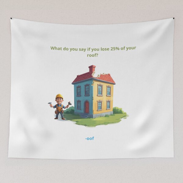 Item preview, Dad Joke Roof designed and sold by AuraCraftMarket.