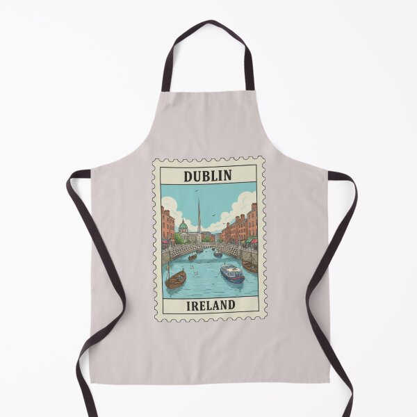 Item preview, Vintage Ireland Dublin Stamp Illustration designed and sold by allaboutstamps.