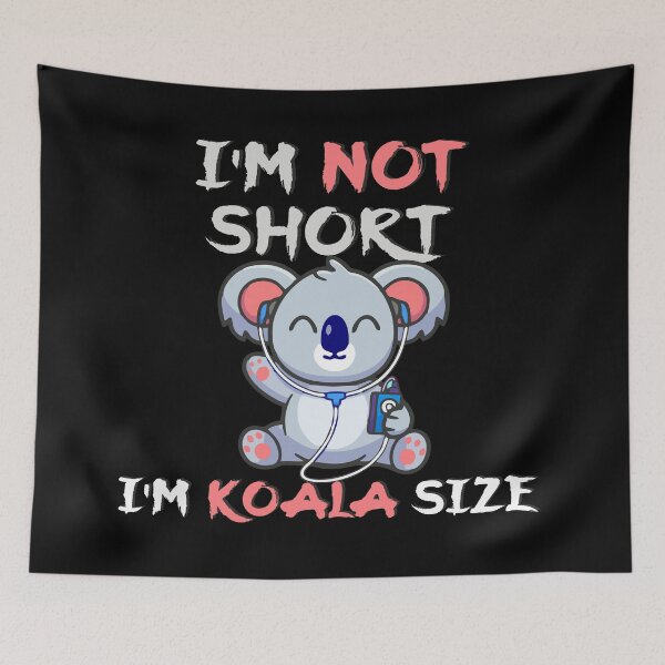 Item preview, Cute Music-Loving Koala with Funny “Koala Size” Quote designed and sold by T-Chou.