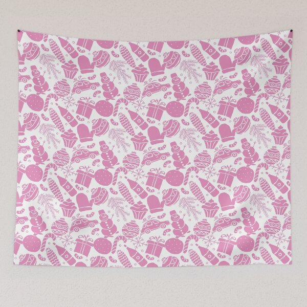 Item preview, Pink Christmas Winter Holiday Icons designed and sold by SpencerReedDes.