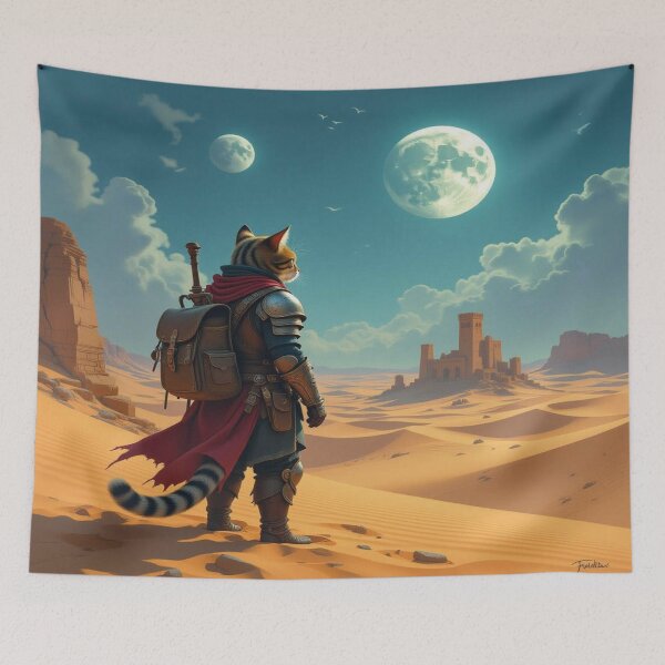 Item preview, Tabby Warrior – Feline Fantasy meets a thirst for adventure & extraterrestrial vibes designed and sold by FotoworldEdel.