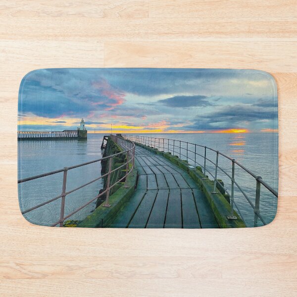 Item preview, Piers at the mouth of the River Blyth in Northumberland designed and sold by Violaman.