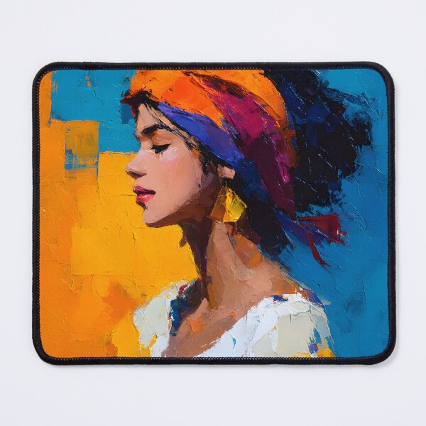 Item preview, Serene Woman in Vibrant Colors designed and sold by daila70.